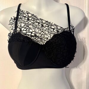 Dark mermaid swim top